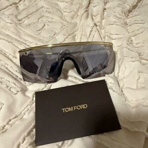 Tom Ford Gold Frame Sunglasses with Dark Lenses